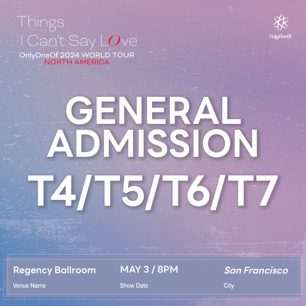 ONLYONEOF - SAN FRANCISCO - GENERAL ADMISSION